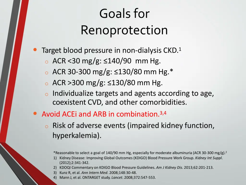 goalsfor renoprotection