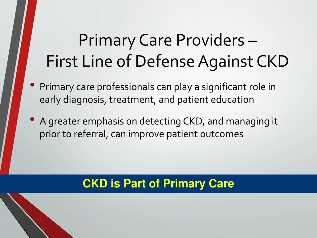 primary care providers first line of defense