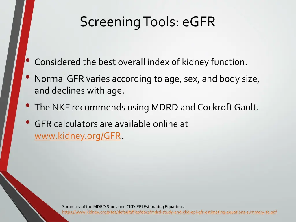 screening tools egfr