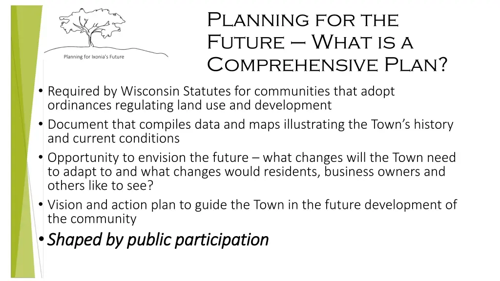 planning for the future what is a comprehensive