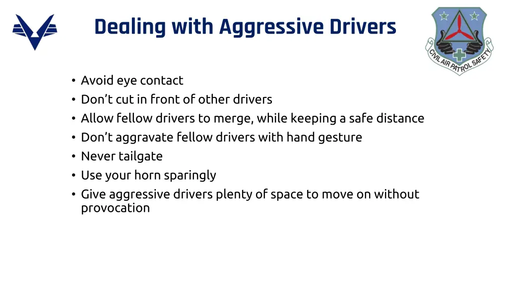 dealing with aggressive drivers