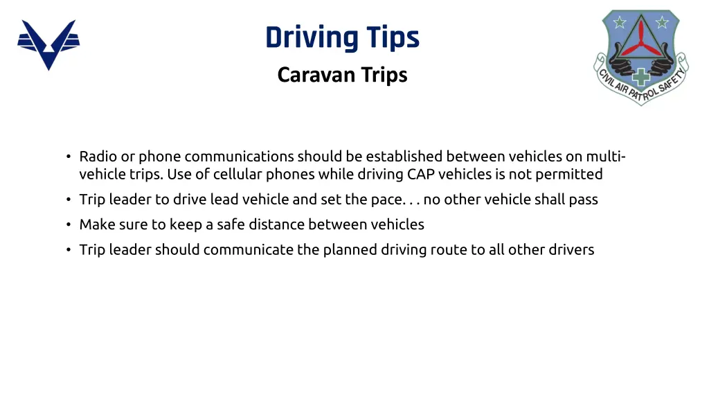 driving tips caravan trips