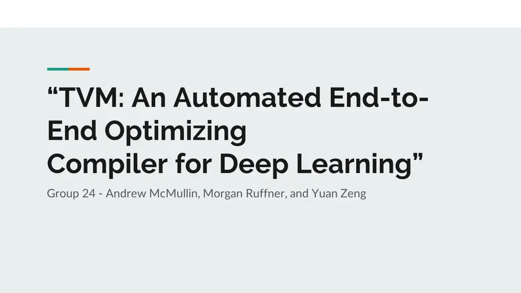 tvm an automated end to end optimizing compiler