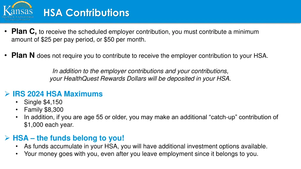 hsa contributions