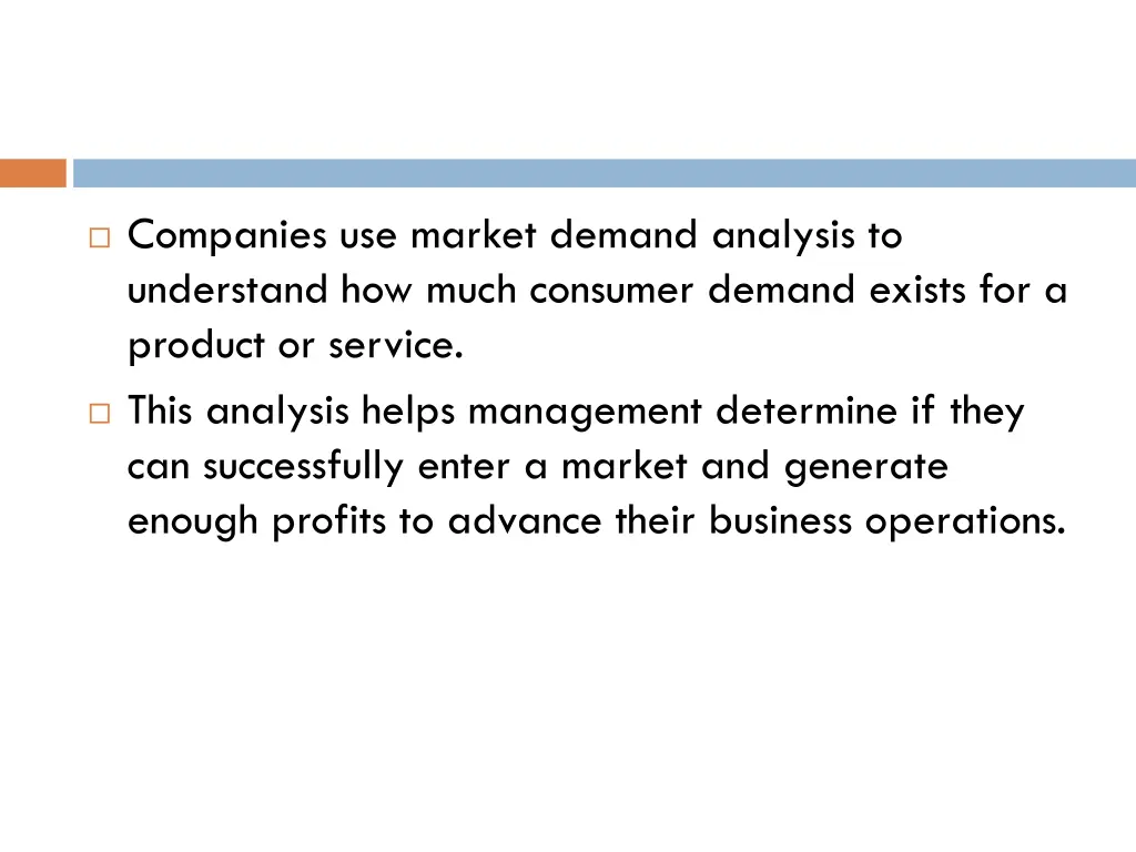 companies use market demand analysis