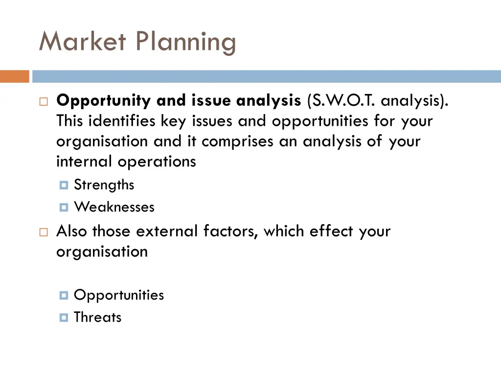 market planning 1