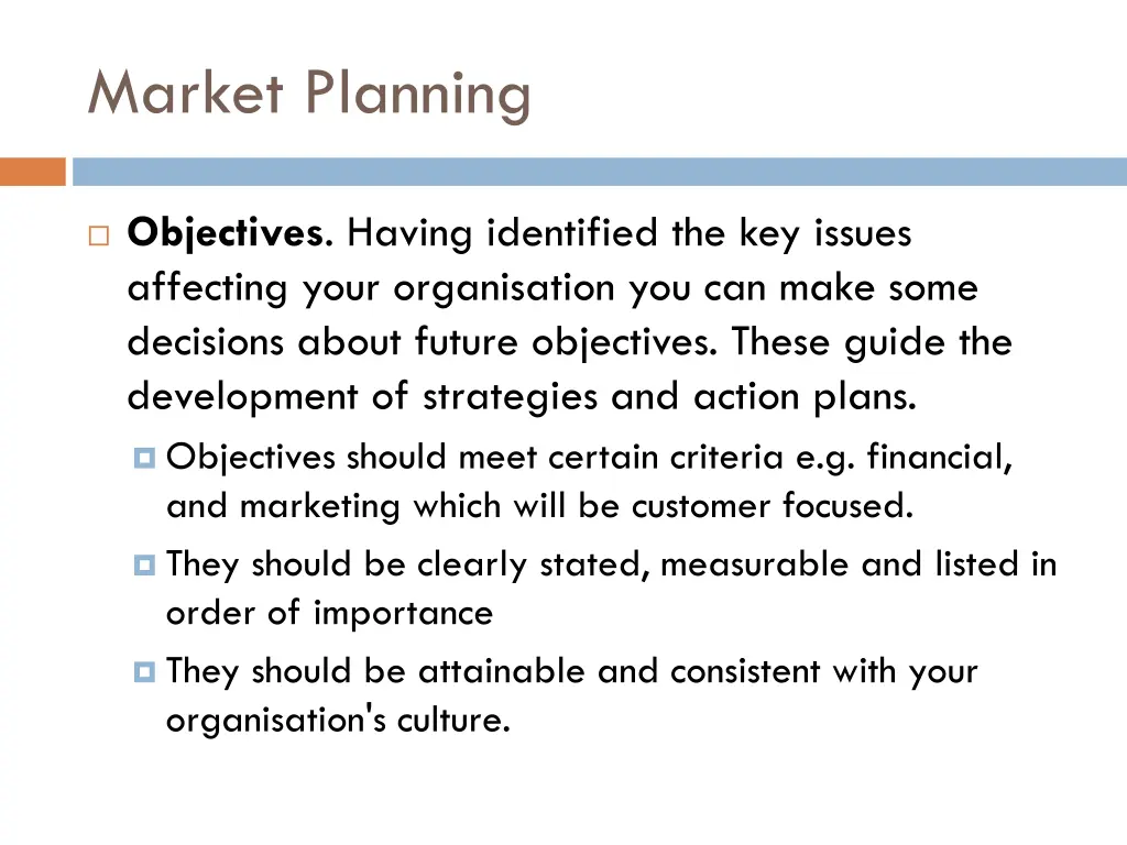 market planning 2