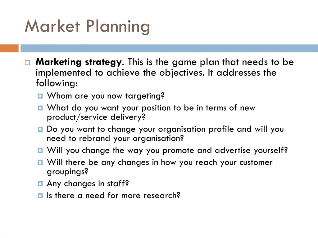 market planning 3