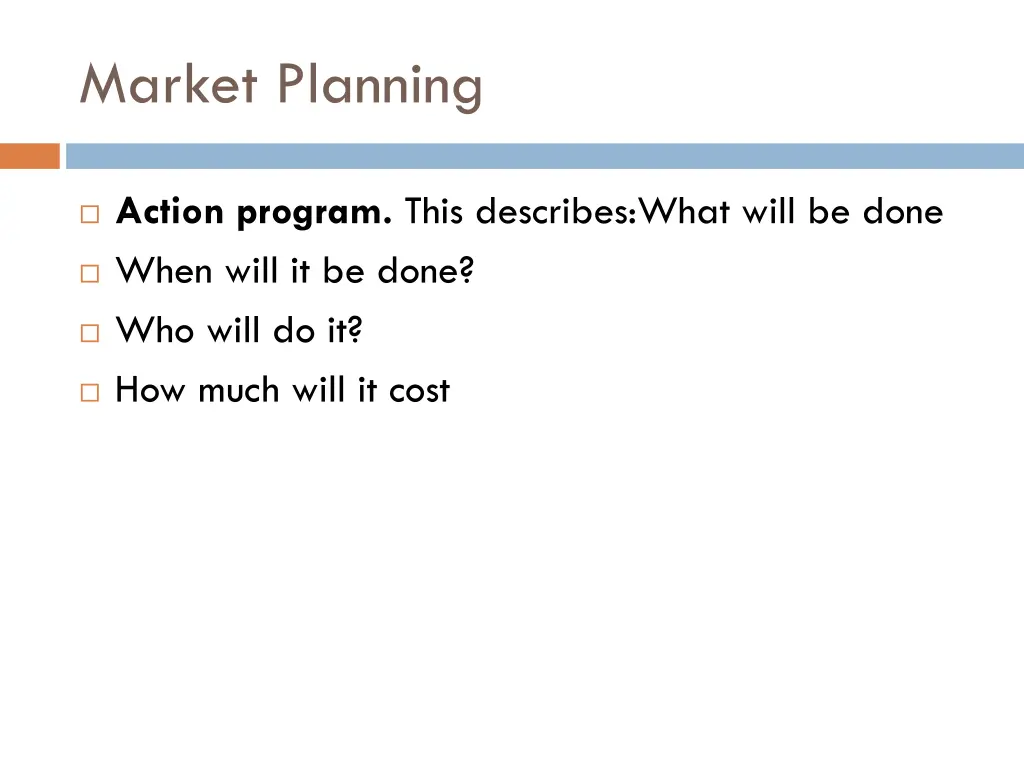 market planning 4