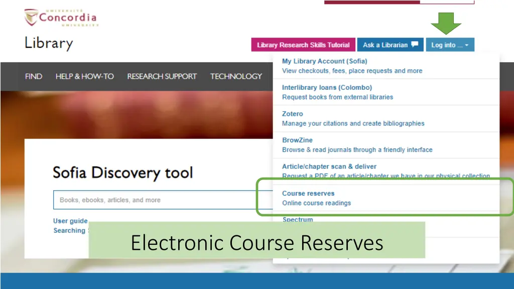 electronic course reserves