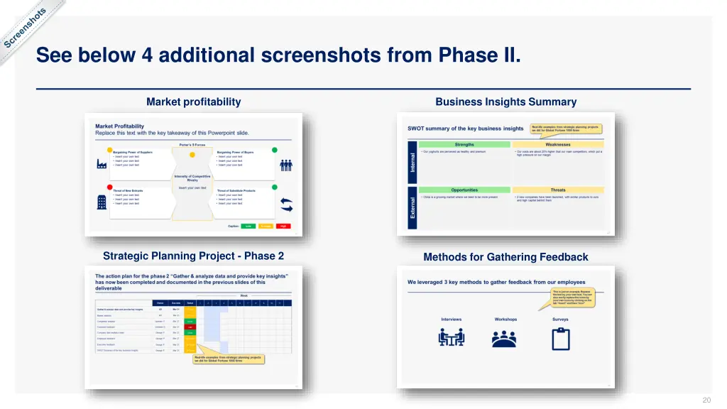 see below 4 additional screenshots from phase ii