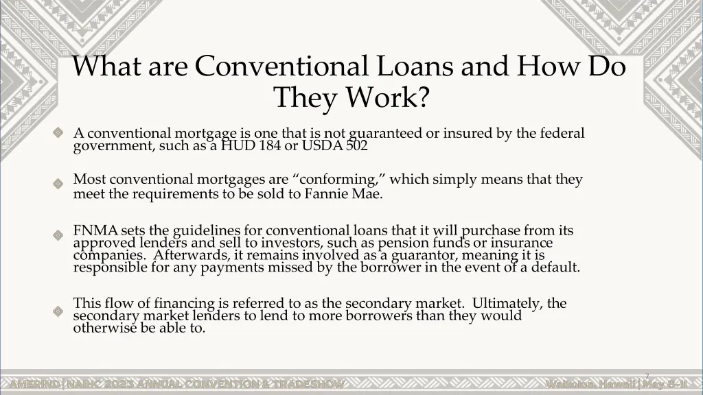 what are conventional loans and how do they work