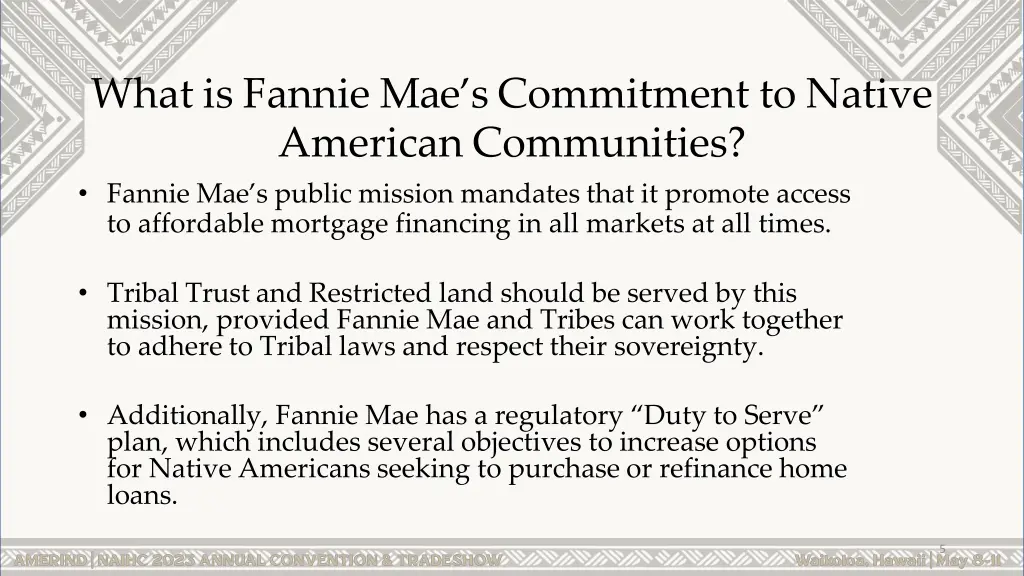 what is fannie mae s commitment to native