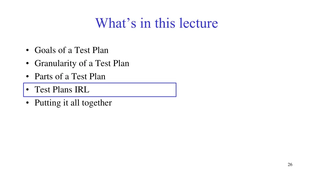 what s in this lecture 3