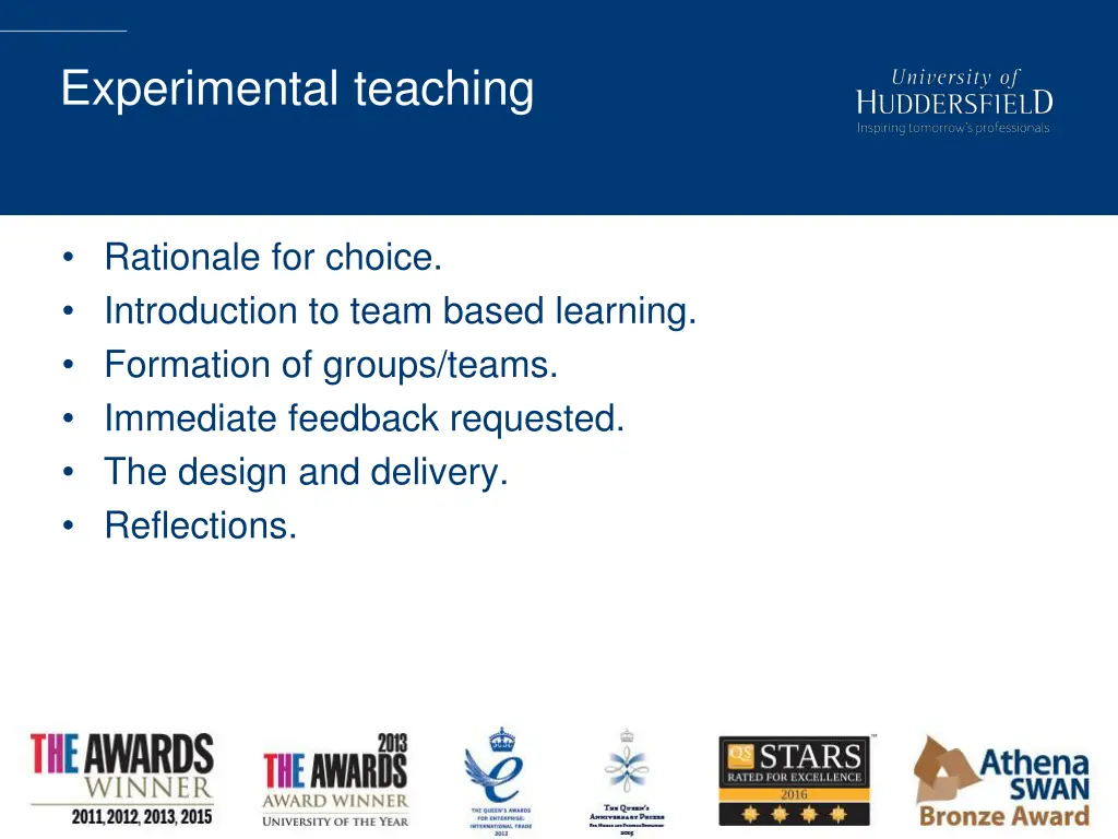 experimental teaching