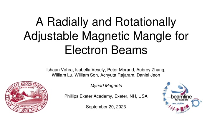 a radially and rotationally adjustable magnetic