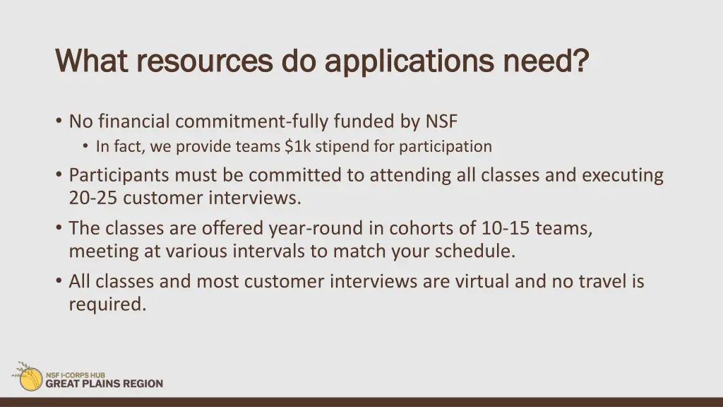 what resources do applications need what