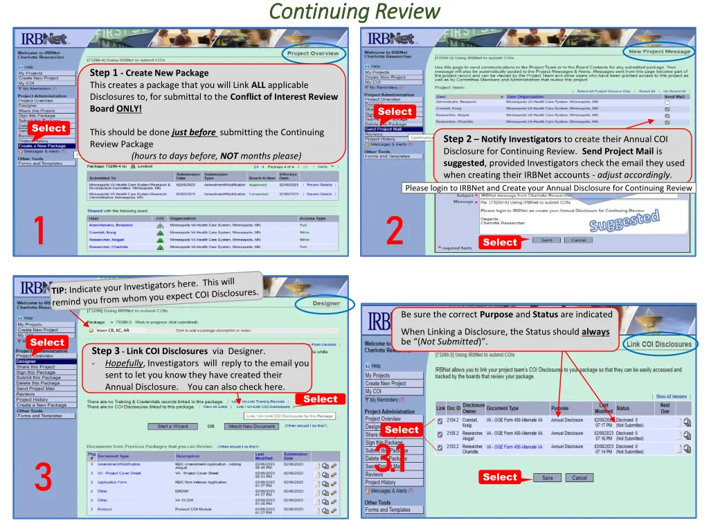 continuing review continuing review