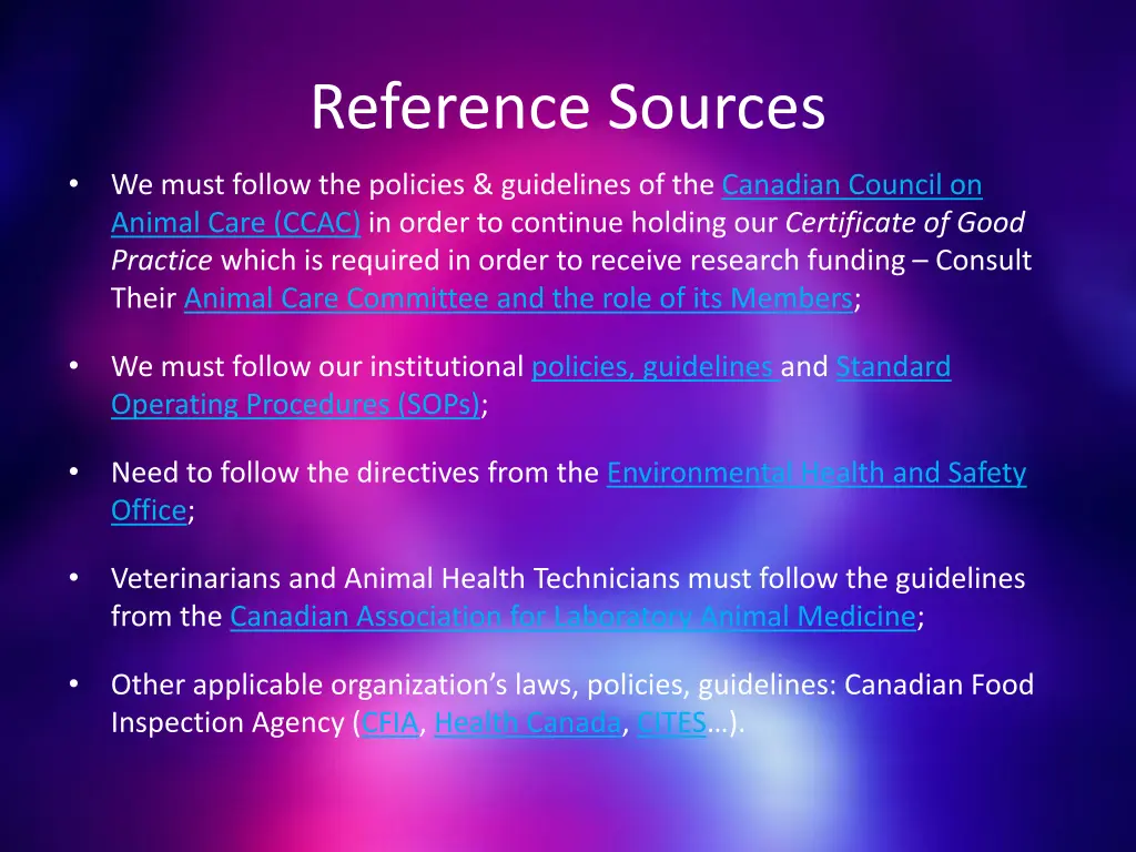 reference sources