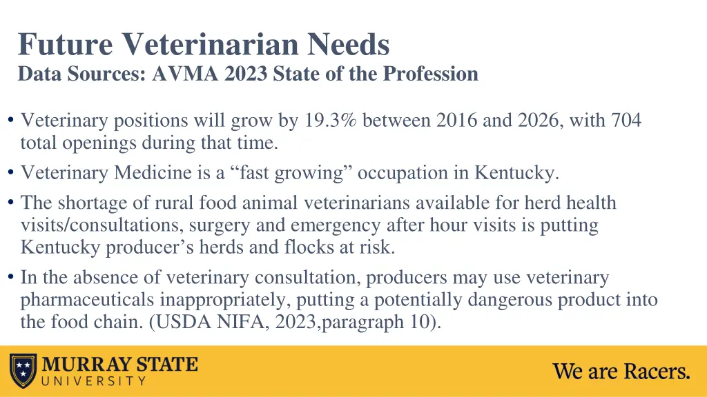 future veterinarian needs data sources avma 2023