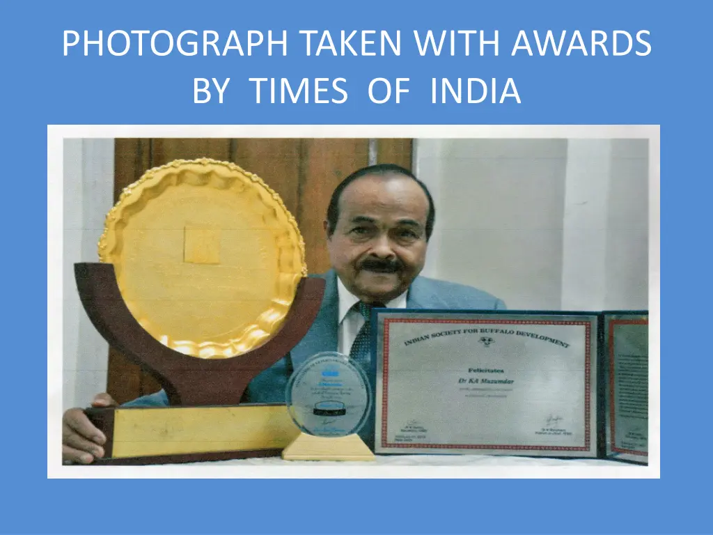 photograph taken with awards by times of india