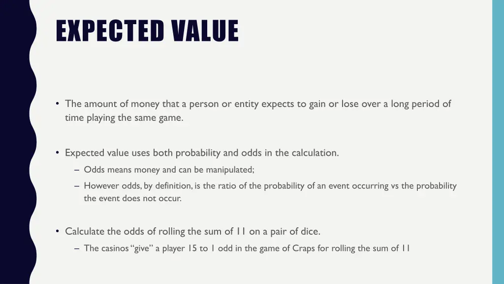 expected value