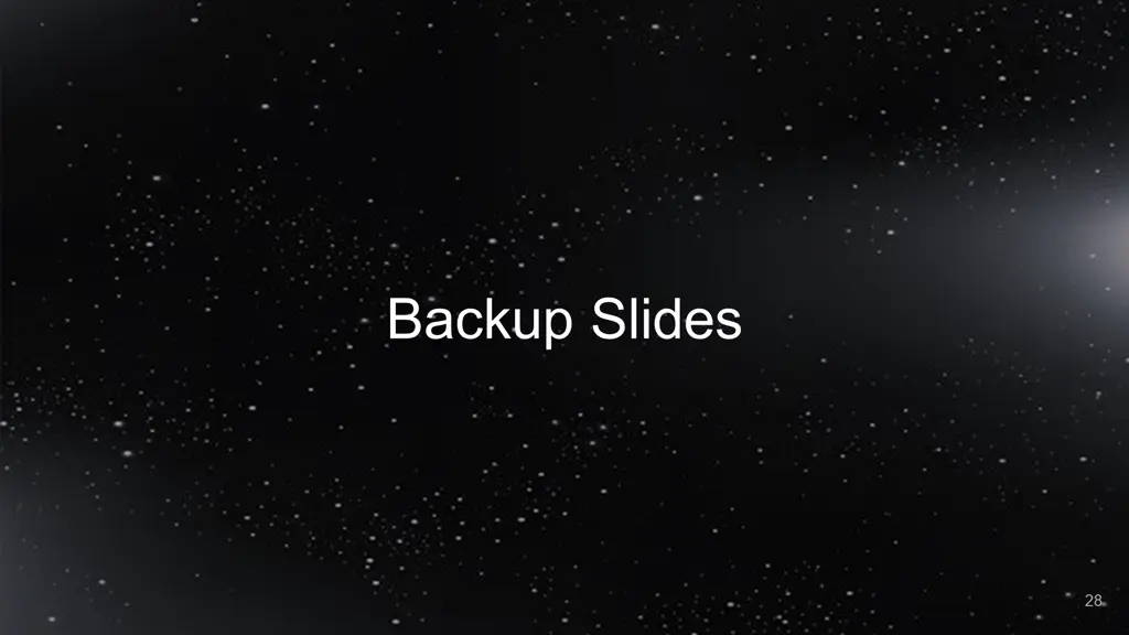 backup slides