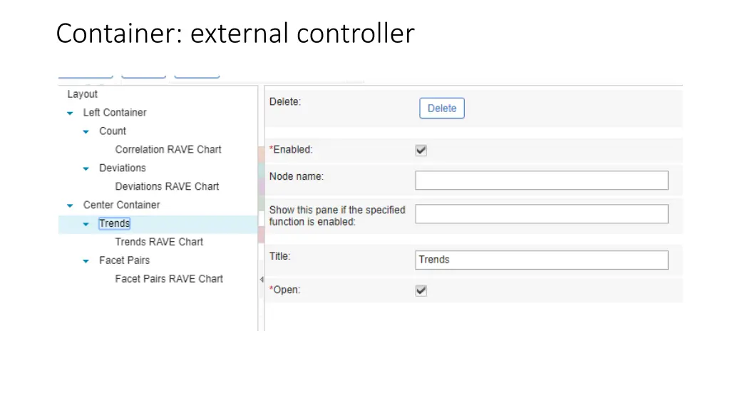 container external controller