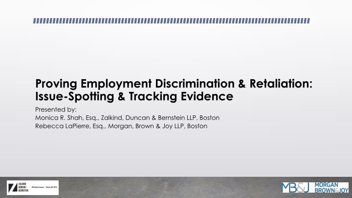 proving employment discrimination retaliation