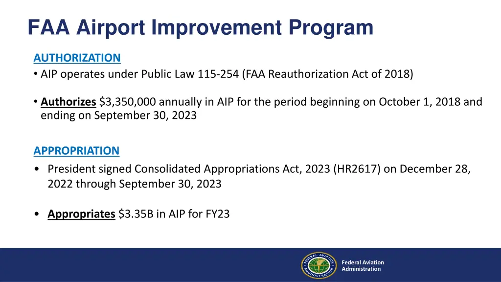 faa airport improvement program