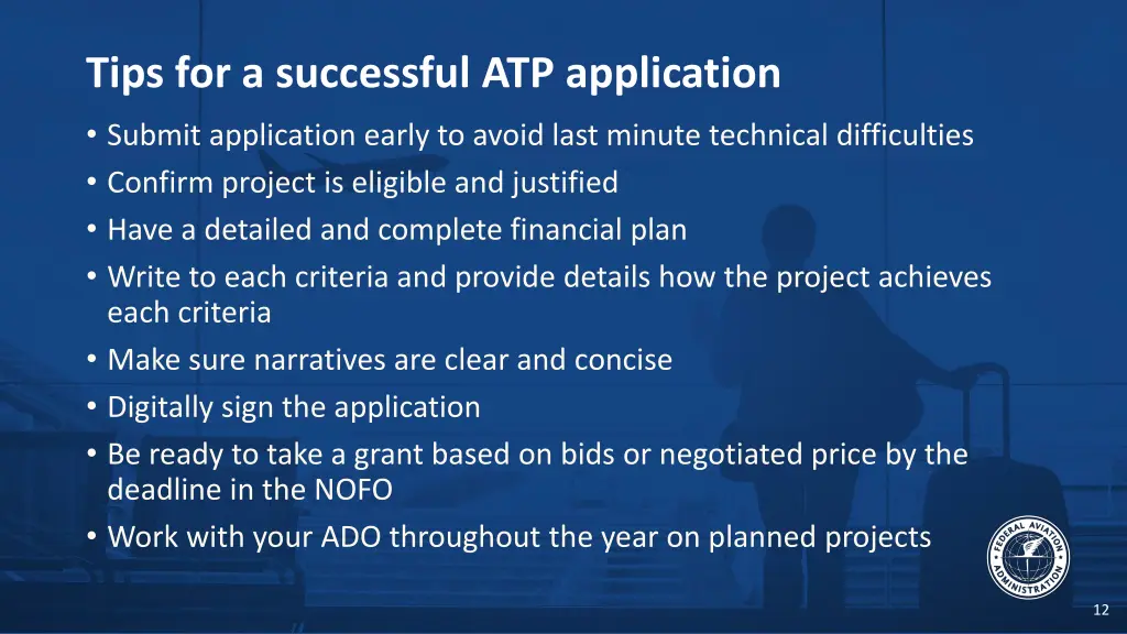 tips for a successful atp application