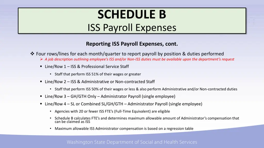 schedule b iss payroll expenses 3