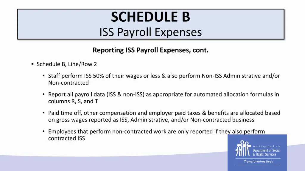 schedule b iss payroll expenses 4