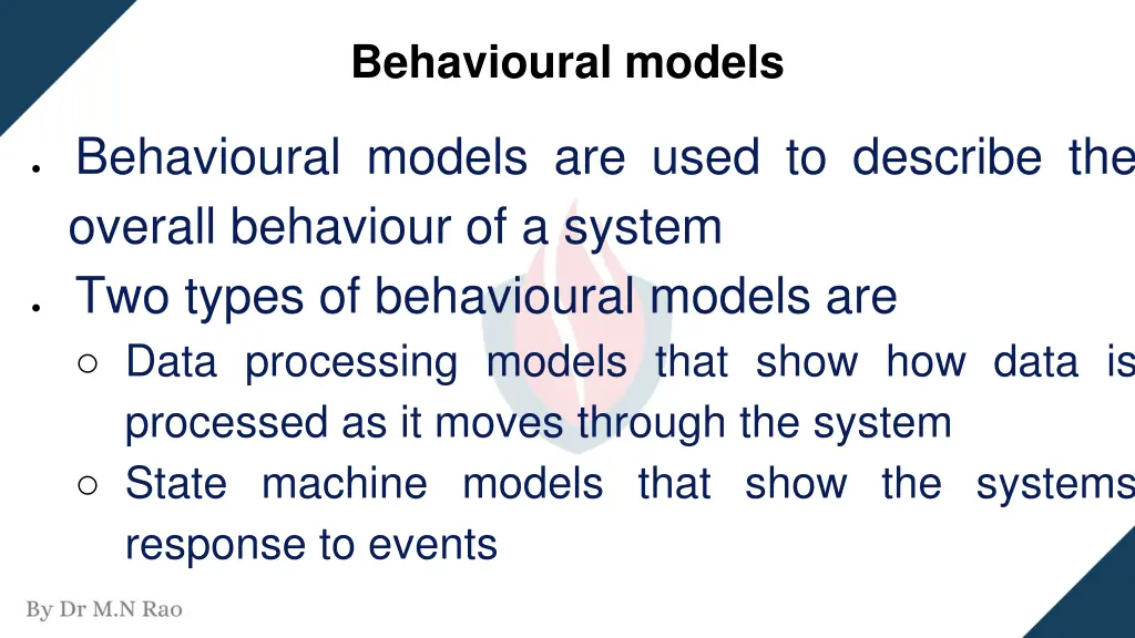behavioural models