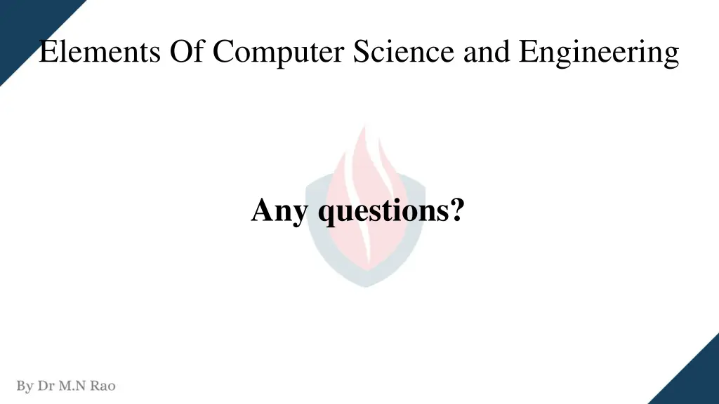 elements of computer science and engineering