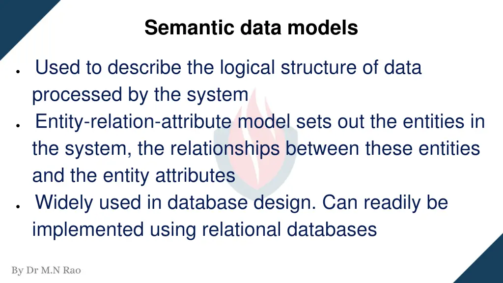 semantic data models
