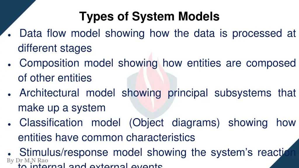 types of system models