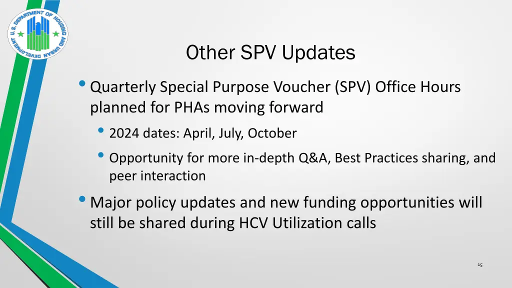 other spv updates