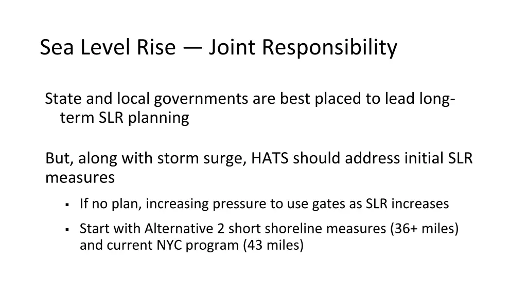 sea level rise joint responsibility