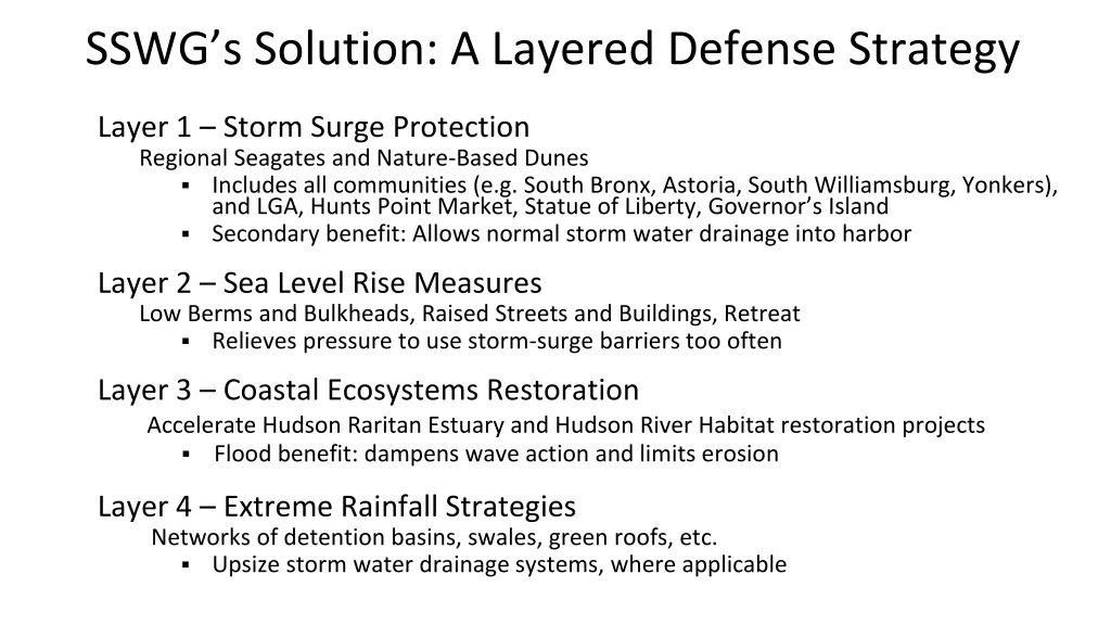 sswg s solution a layered defense strategy
