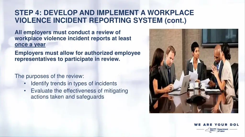 step 4 develop and implement a workplace violence 2