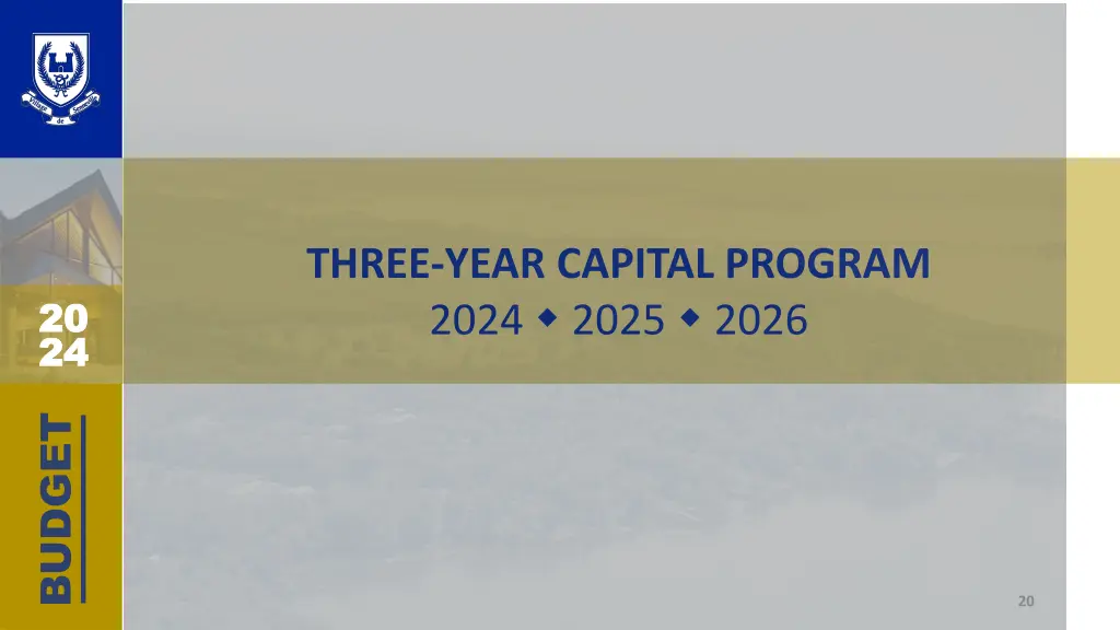 three year capital program 2024 2025 2026