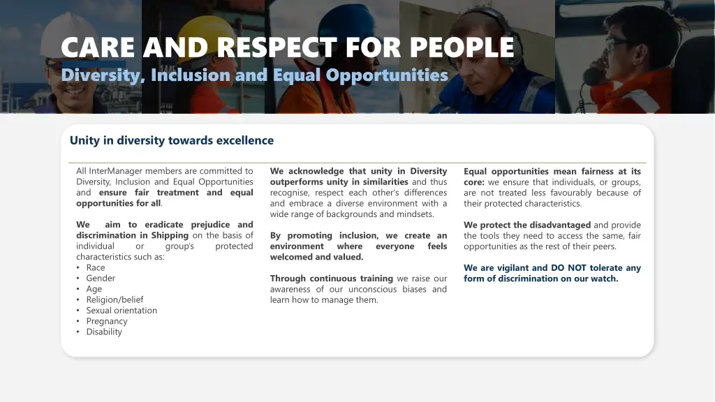 care and respect for people diversity inclusion