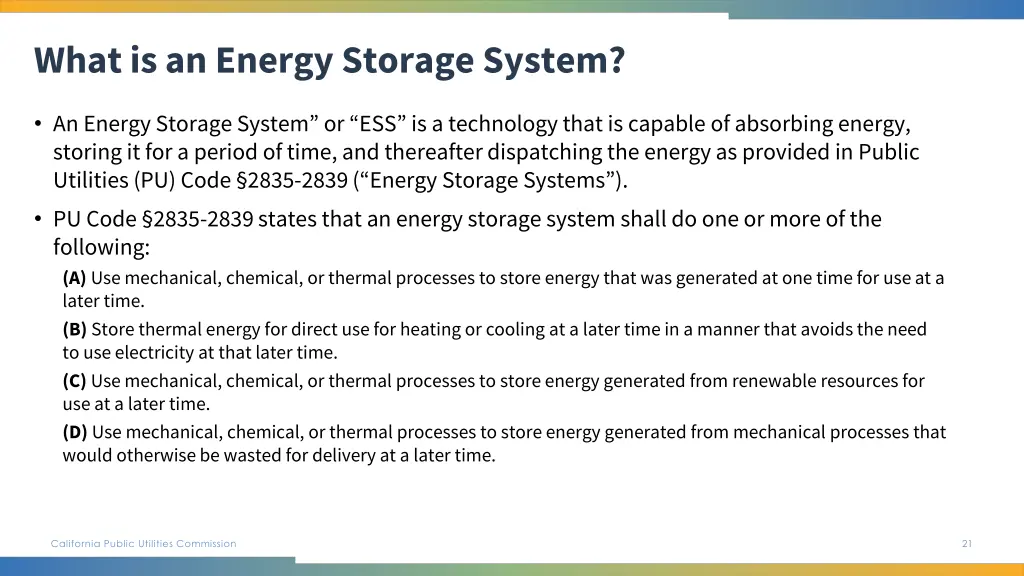 what is an energy storage system