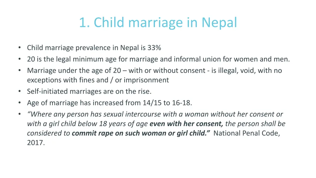 1 child marriage in nepal