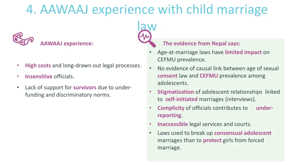 4 aawaaj experience with child marriage law
