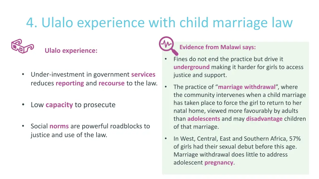 4 ulalo experience with child marriage law