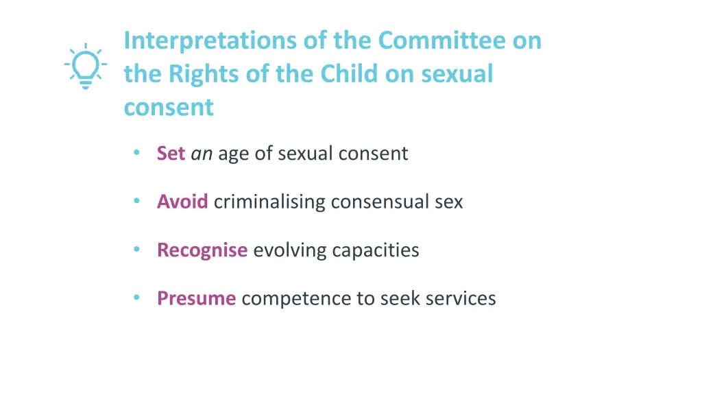 interpretations of the committee on the rights