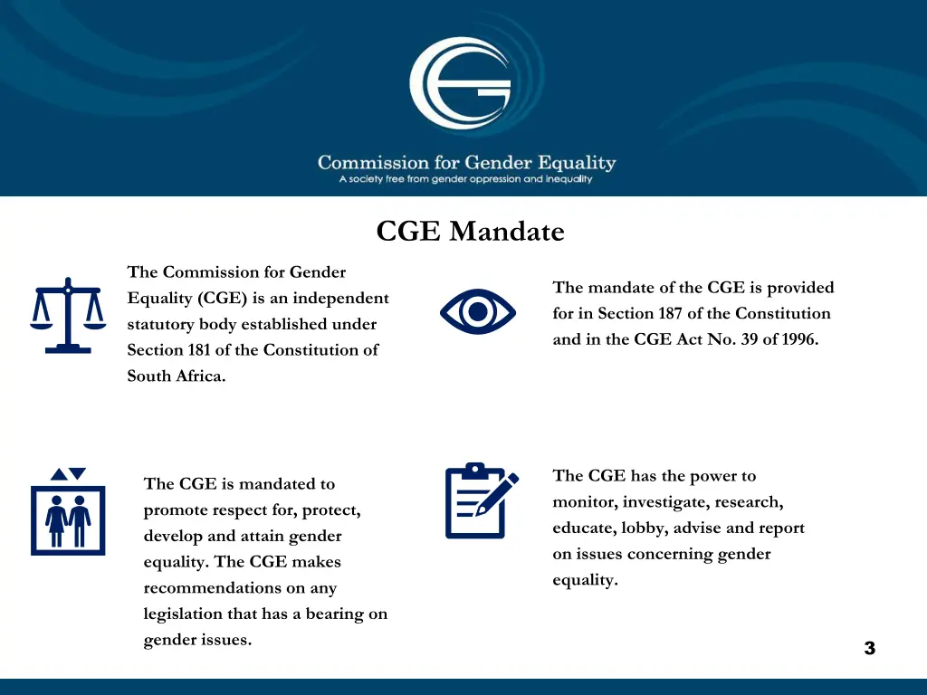 cge mandate