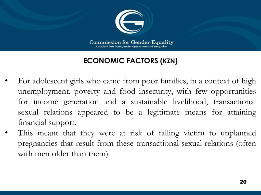 economic factors kzn